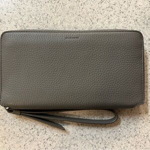 AllSaints Fetch Leather Phone Wristlet